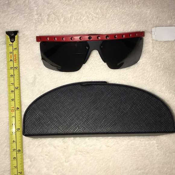Authentic PRADA Red Metal Sunglasses 😎 - Picture 7 of 11